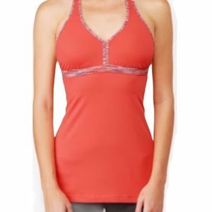 LULULEMON Hip Halter Space Dye Coral Tank